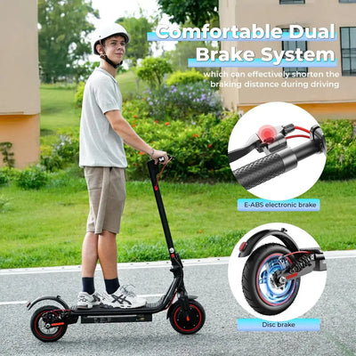iScooter W7 Electric Scooter Foldable with Suspension and LED Lights up to 35 Km/h