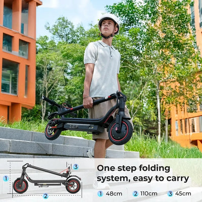 iScooter W7 Electric Scooter Foldable with Suspension and LED Lights up to 35 Km/h