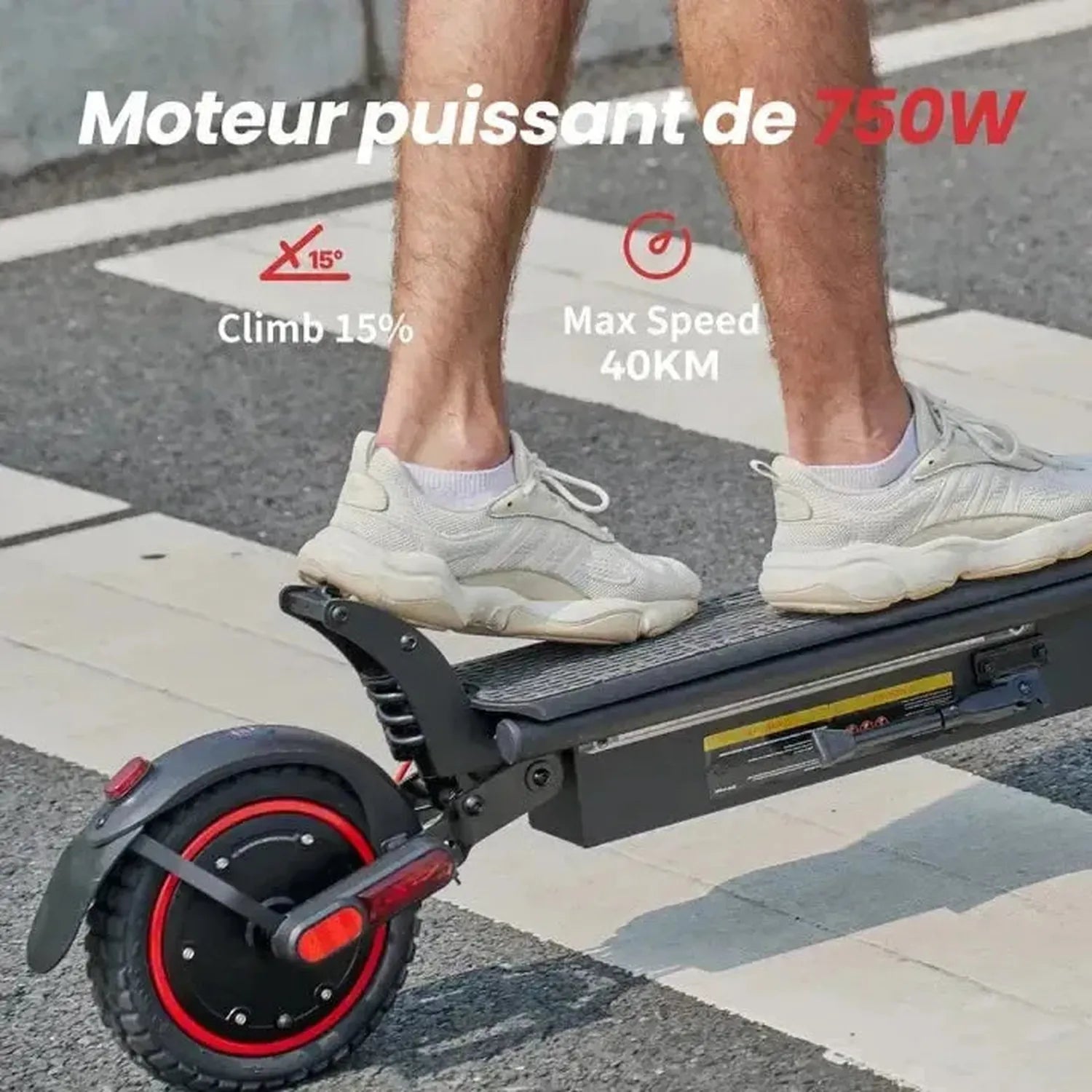 iScooter W9 Electric Scooter Foldable with App Control and LED Lights up to 40 Km/h