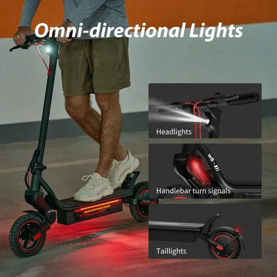 iScooter W9 Electric Scooter Foldable with App Control and LED Lights up to 40 Km/h