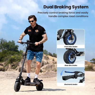 iScooter W9 Electric Scooter Foldable with App for Adults up to 45 Km/h