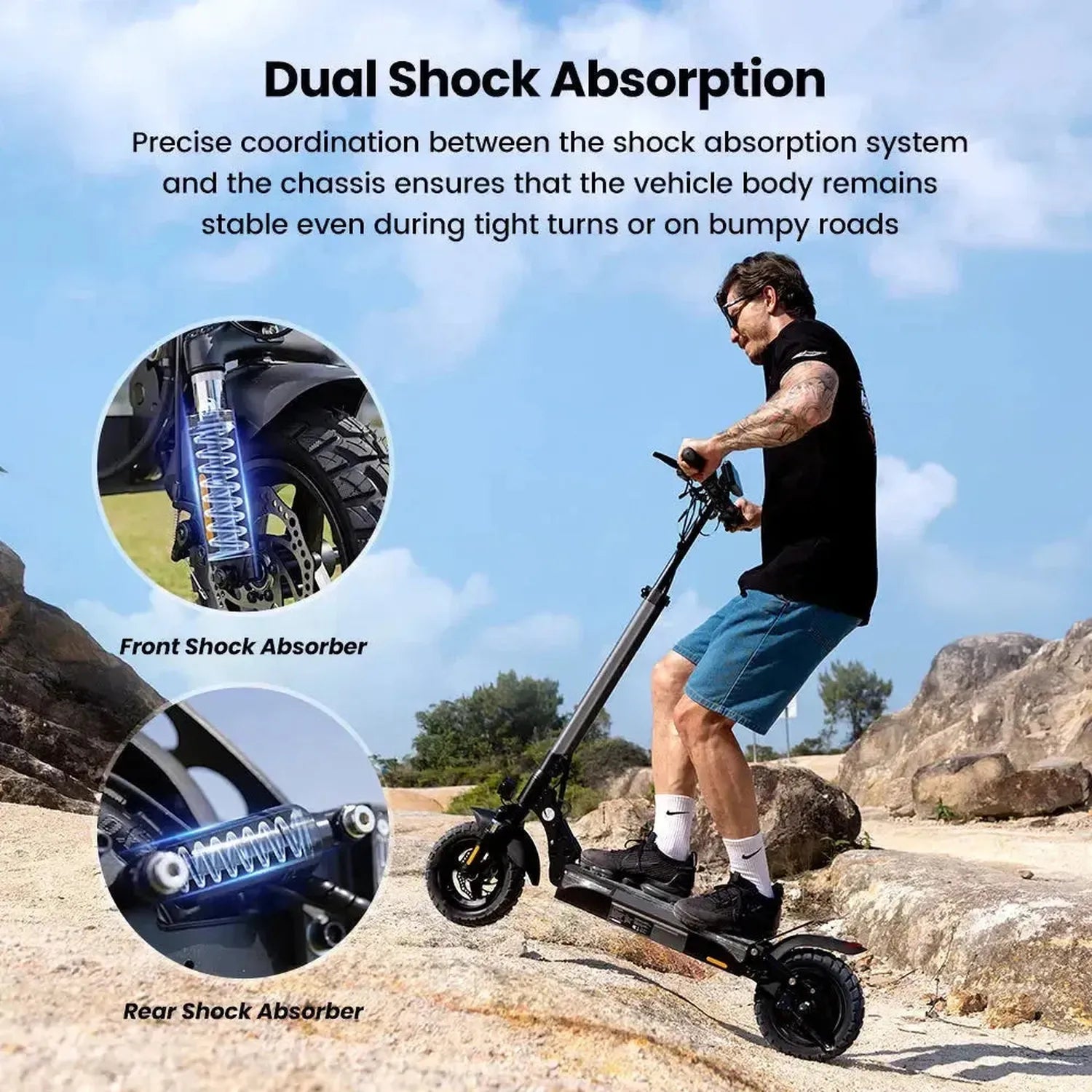 iScooter W9 Electric Scooter Foldable with App for Adults up to 45 Km/h