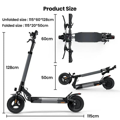 iScooter W9 Electric Scooter Foldable with App for Adults up to 45 Km/h