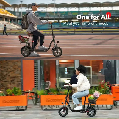 iScooter i12 Electric Scooter Foldable with 12 Inch Pneumatic Tyres up to 25 Km/h
