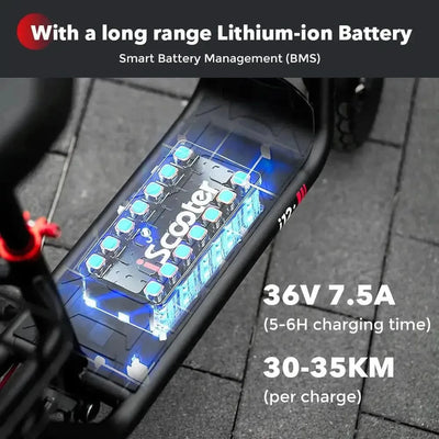 iScooter i12 Electric Scooter Foldable with 12 Inch Pneumatic Tyres up to 25 Km/h