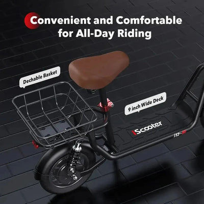 iScooter i12 Electric Scooter Foldable with 12 Inch Pneumatic Tyres up to 25 Km/h
