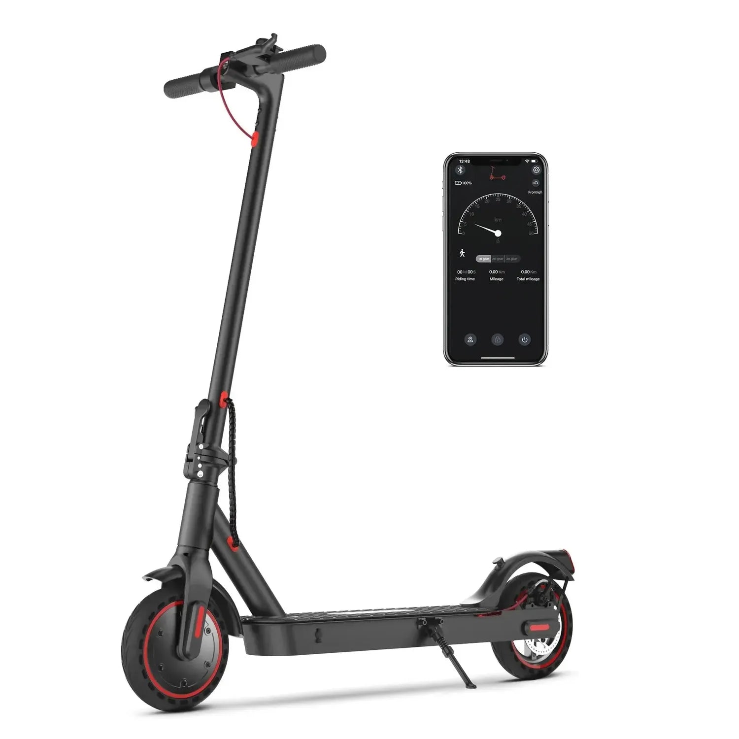 iScooter i9 Electric Scooter Foldable with App and Solid Tyres up to 30 Km/h