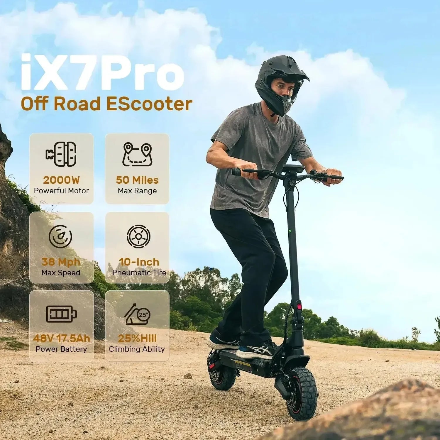 Monopattino elettrico iScooter iX7 Pro