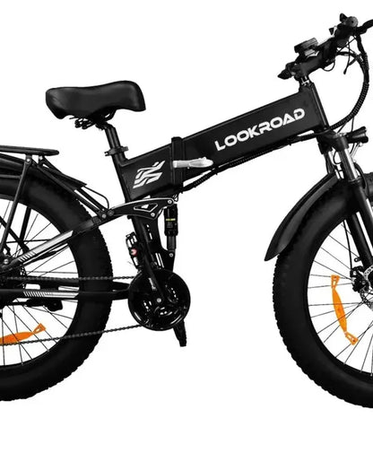 LOOKROAD L26 electric bike frame and battery detail