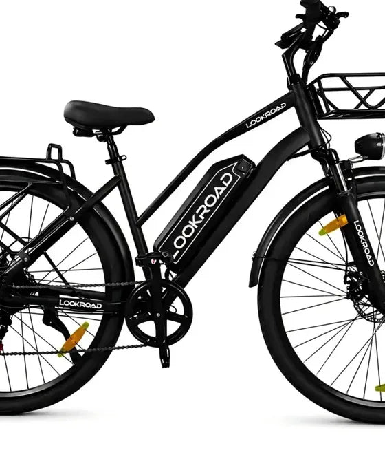 LOOKROAD L28 electric bike frame and battery detail