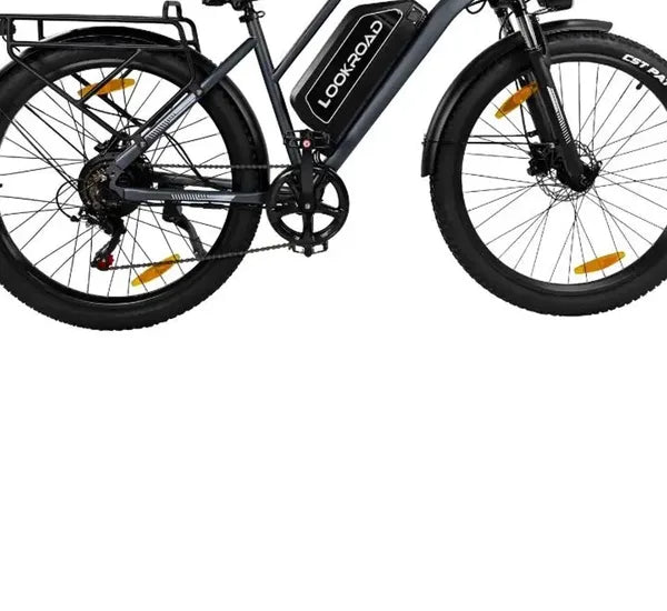 LOOKROAD L28 Max electric bike motor, crank and wheel component detail