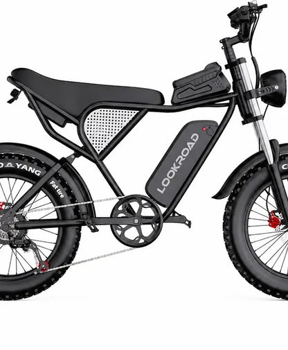 LOOKROAD Q30 electric bike frame and battery detail
