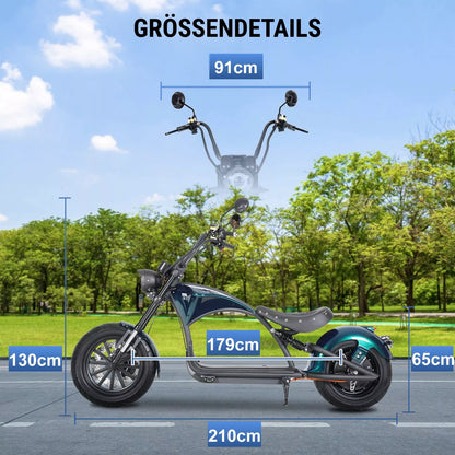 mangosteen m1p electric chopper bike