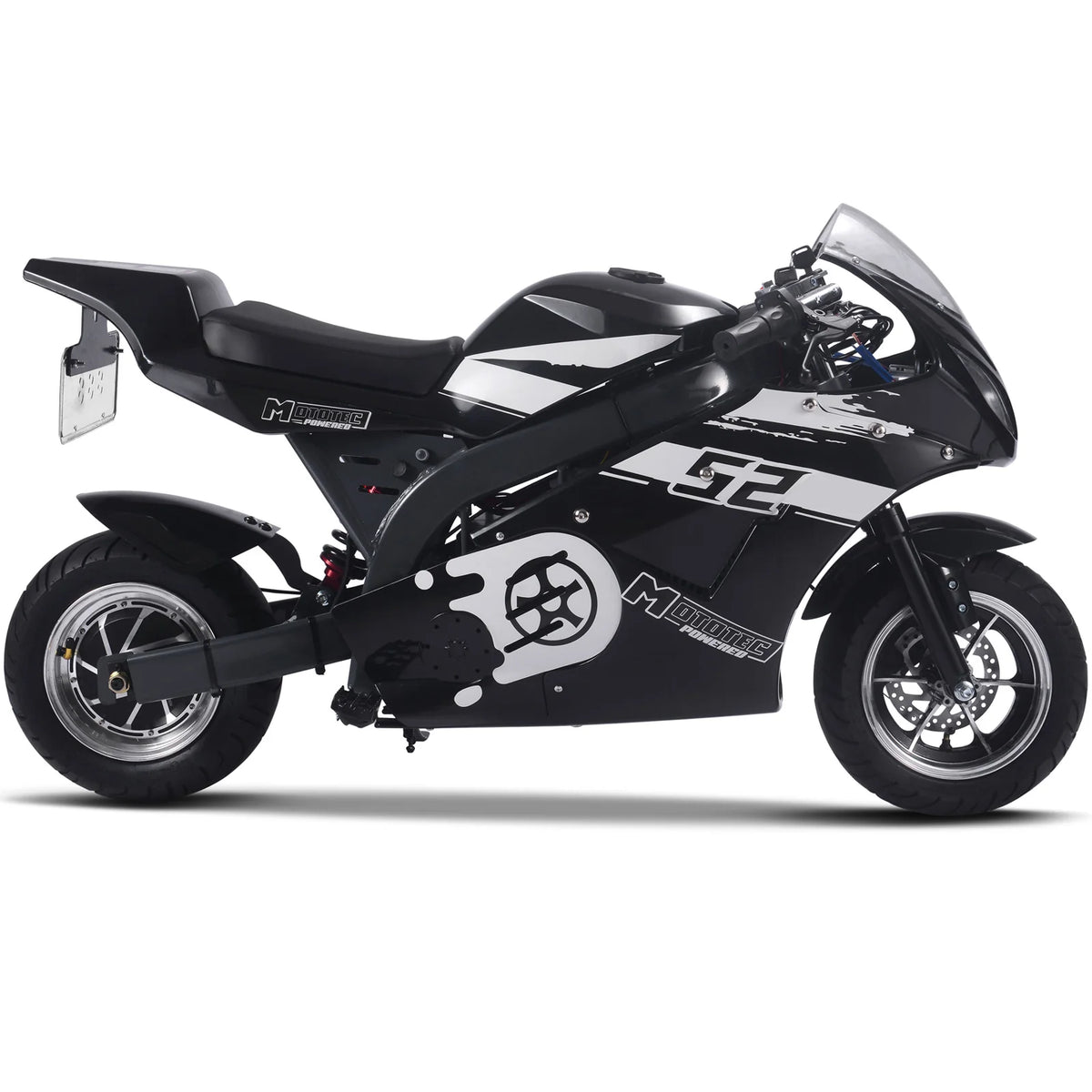 MotoTec 1000W 48V Electric Superbike — Black supplier product view 5
