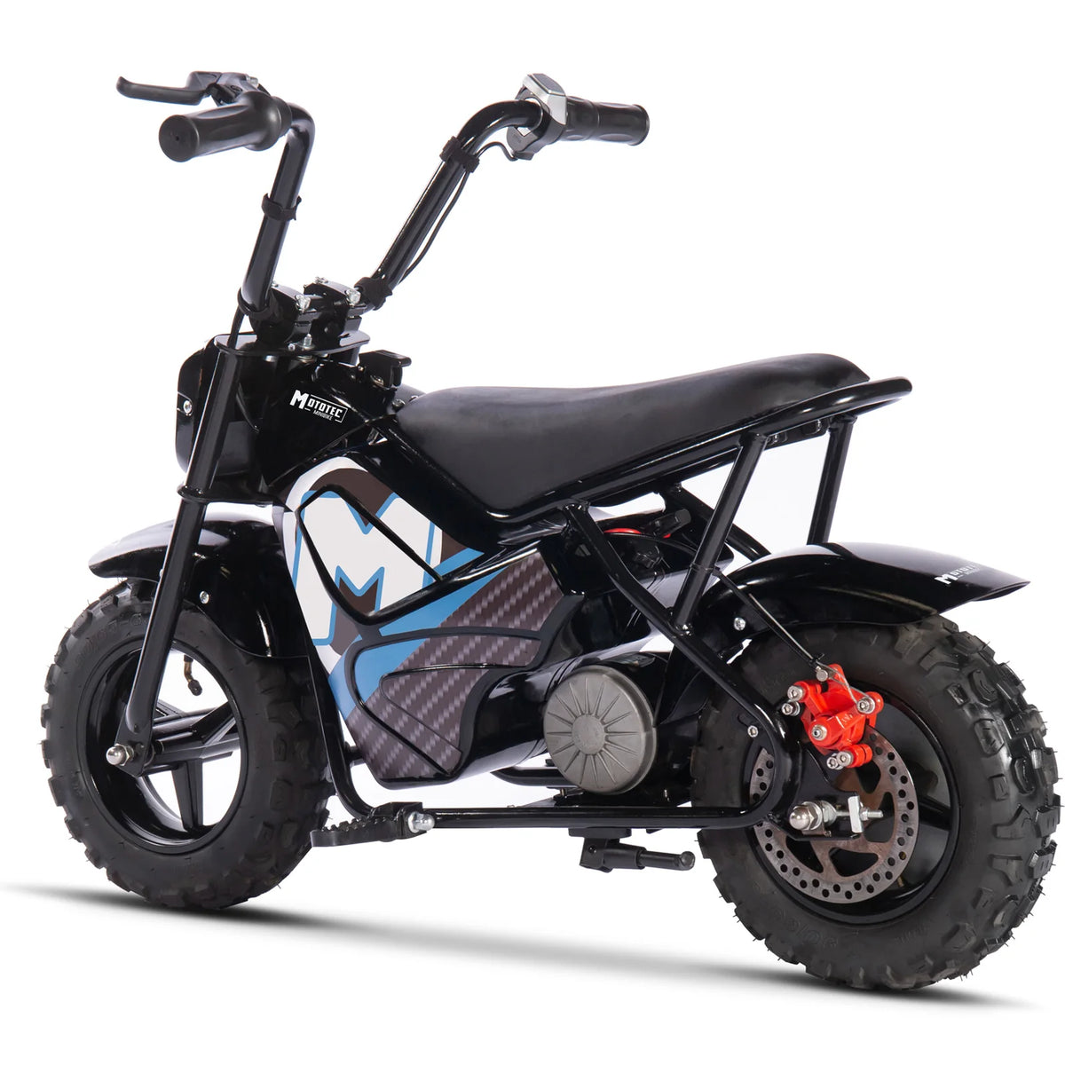 MotoTec 24V 250W Electric Mini Bike — Black supplier product view 6