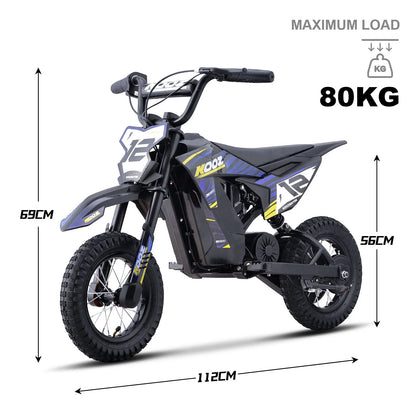 MotoTec 36V electric dirt bike dimensions and features
