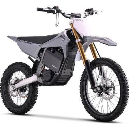 MotoTec 72V 8000W Pro Electric Dirt Bike 19/16 Lithium — Grey complete product on white background