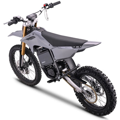 MotoTec 72V 8000W Pro Electric Dirt Bike 19/16 Lithium — Grey supplier product view 2