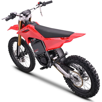 MotoTec 72V 8000W Pro Electric Dirt Bike 19/16 Lithium — Red supplier product view 2
