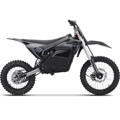 MotoTec 72V Pro Electric Dirt Bike 5000W Lithium — Grey supplier product view 4