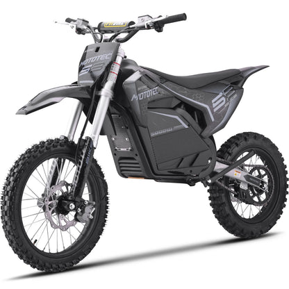 MotoTec 72V Pro Electric Dirt Bike 5000W Lithium — Grey supplier product view 6
