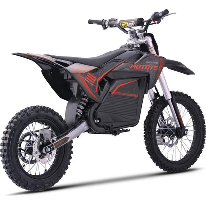 MotoTec 72V Pro Electric Dirt Bike 5000W Lithium — Red supplier product view 2