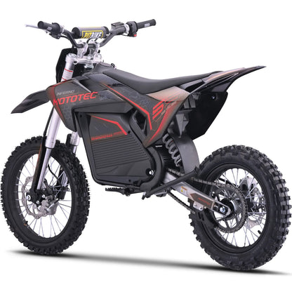 MotoTec 72V Pro Electric Dirt Bike 5000W Lithium — Red supplier product view 3