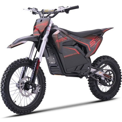 MotoTec 72V Pro Electric Dirt Bike 5000W Lithium — Red supplier product view 6