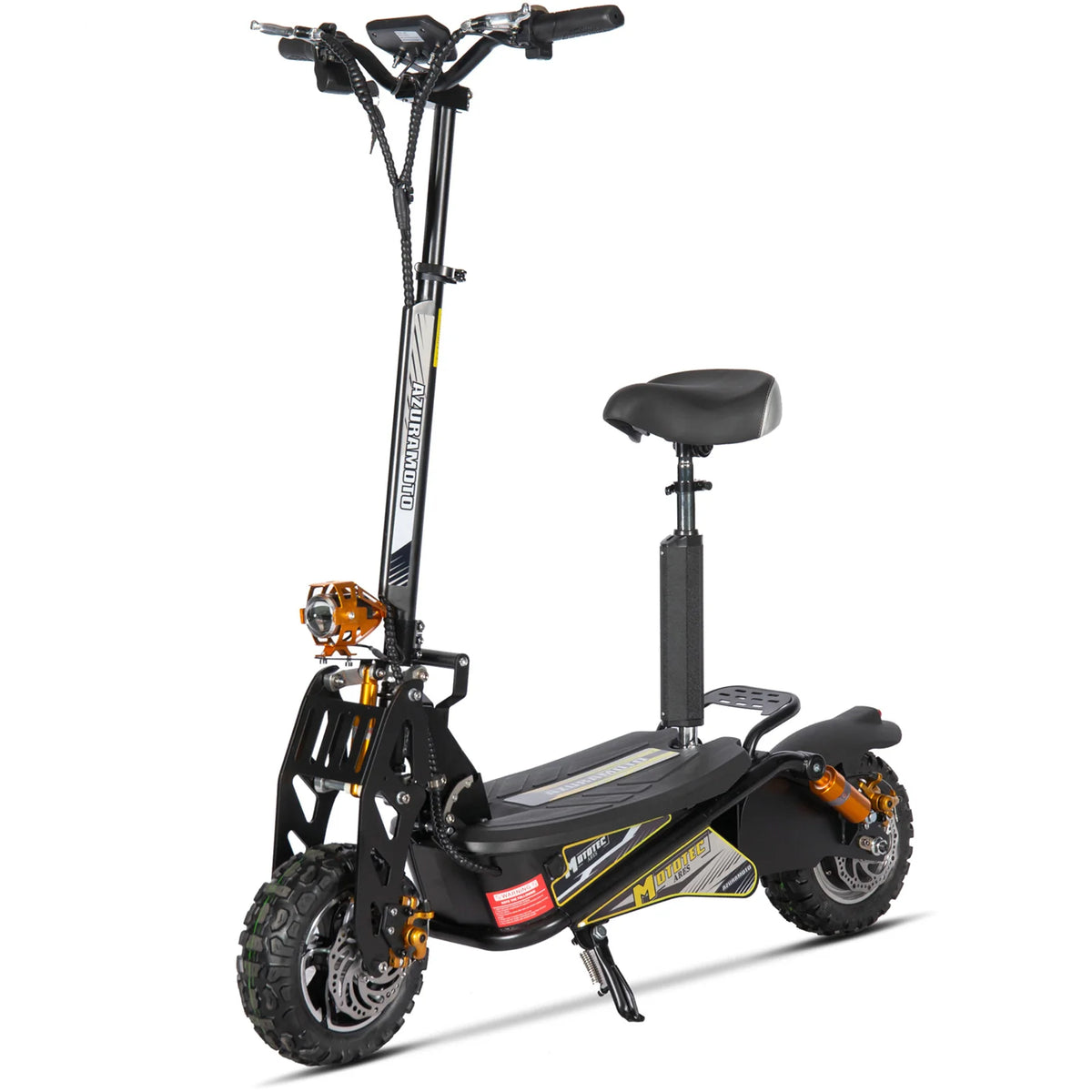 MotoTec Ares 48V 1600W Electric Scooter — Standard complete product on white background