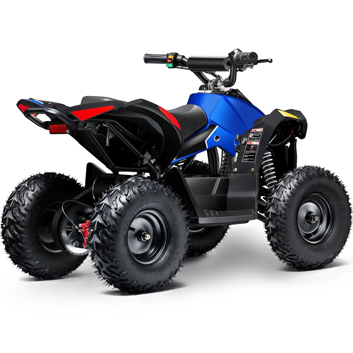 MotoTec E-Bully 36V 1000W ATV — Blue supplier product view 3