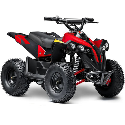 MotoTec E-Bully 36V 1000W ATV — Red complete product on white background