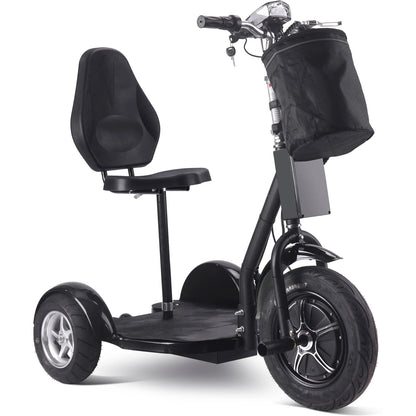 MotoTec Electric Trike 48V 1000W Lithium — Black supplier product view 3