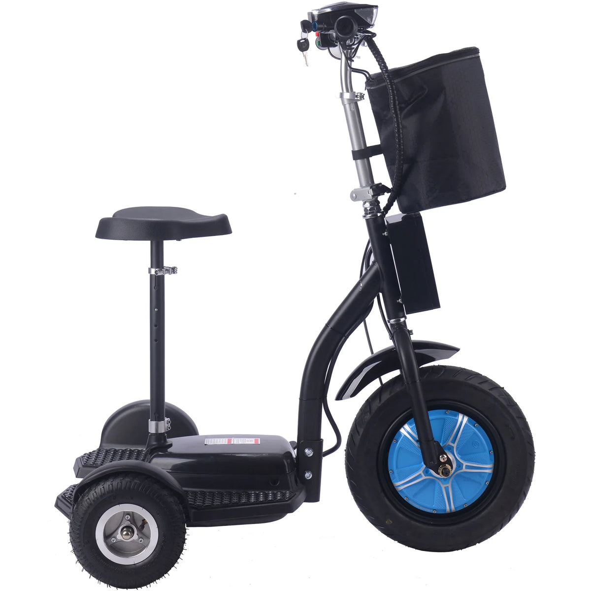 MotoTec Electric Trike 48V 750W Lithium — Standard complete product on white background