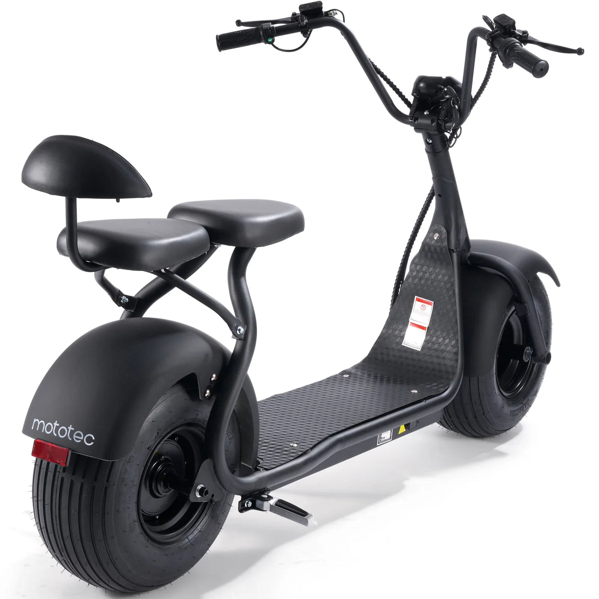 MotoTec Fat Tire 60V 18ah 2000W Lithium Electric Scooter — Black supplier product view 3