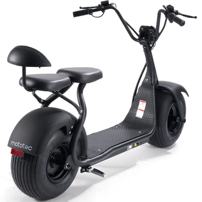 MotoTec Fat Tire 60V 18ah 2000W Lithium Electric Scooter — Black supplier product view 3