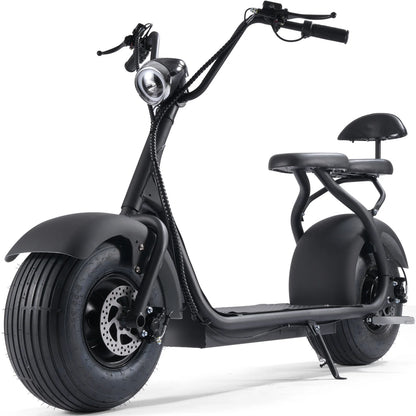 MotoTec Fat Tire 60V 18ah 2000W Lithium Electric Scooter — Black supplier product view 4