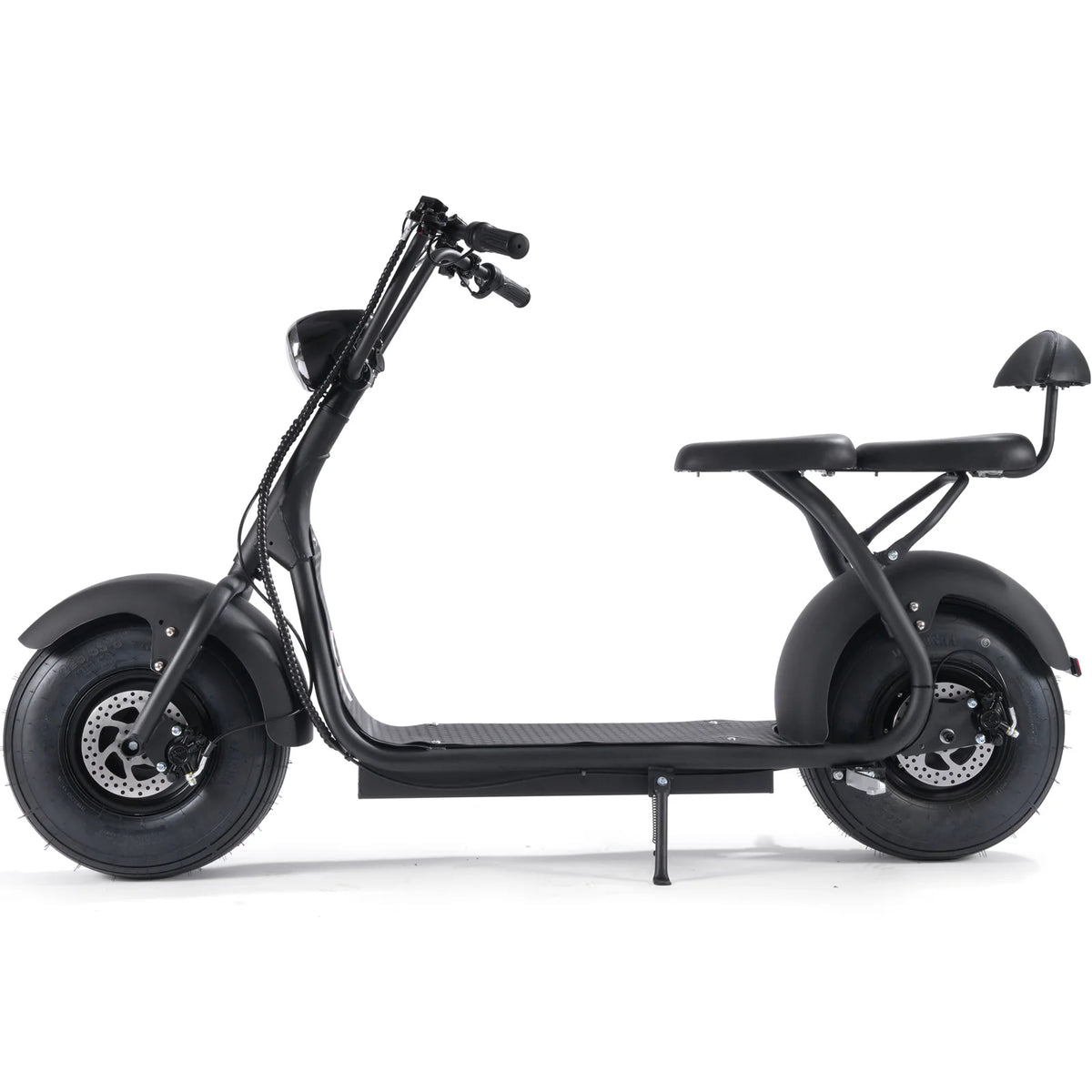 MotoTec Fat Tire 60V 18ah 2000W Lithium Electric Scooter — Black supplier product view 5