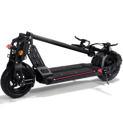 MotoTec Free Ride 48V 600W Lithium Electric Scooter — Black supplier product view 7