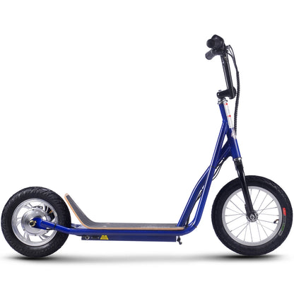 MotoTec Groove 36V 350W Big Wheel Lithium Electric Scooter — Blue supplier product view 2