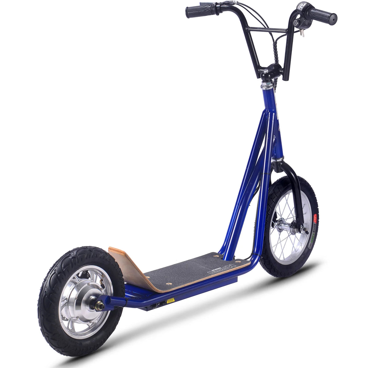 MotoTec Groove 36V 350W Big Wheel Lithium Electric Scooter — Blue supplier product view 3