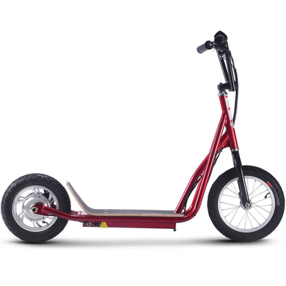 MotoTec Groove 36V 350W Big Wheel Lithium Electric Scooter — Red supplier product view 2