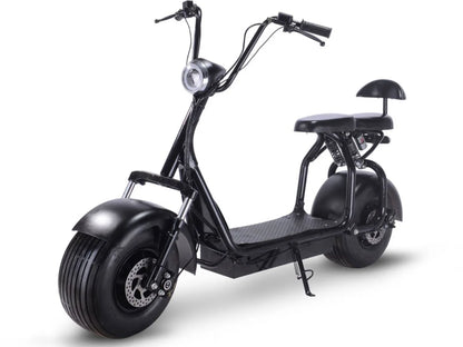 MotoTec Knockout 60V 1000W Electric Scooter — Black supplier product view 2