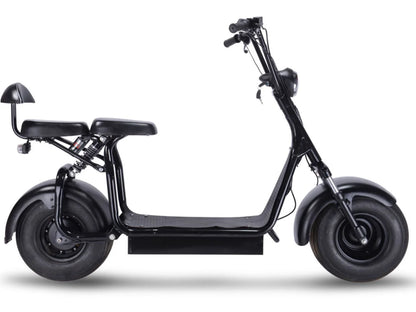 MotoTec Knockout 60V 1000W Electric Scooter — Black supplier product view 3
