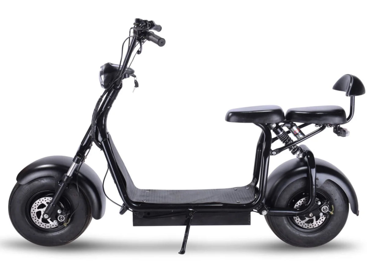 MotoTec Knockout 60V 1000W Electric Scooter — Black supplier product view 6