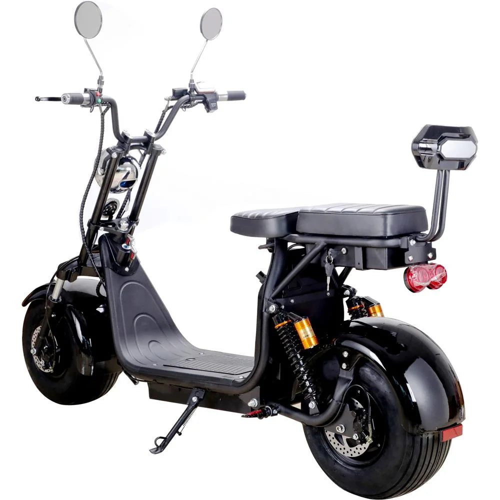 MotoTec Knockout 60V 2000W Lithium Electric Scooter — Black supplier product view 3