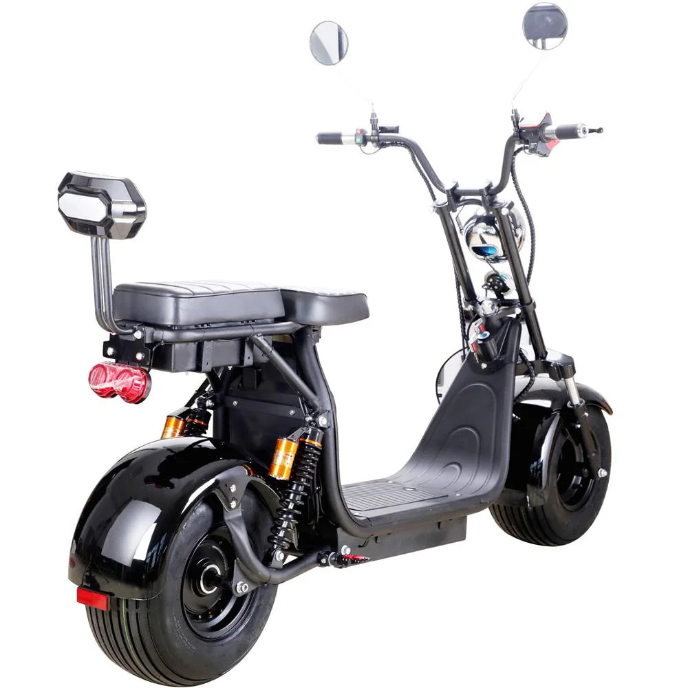 MotoTec Knockout 60V 2000W Lithium Electric Scooter — Black supplier product view 4