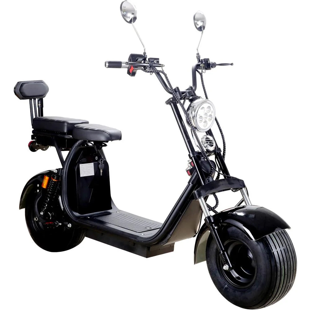 MotoTec Knockout 60V 2000W Lithium Electric Scooter — Black supplier product view 6
