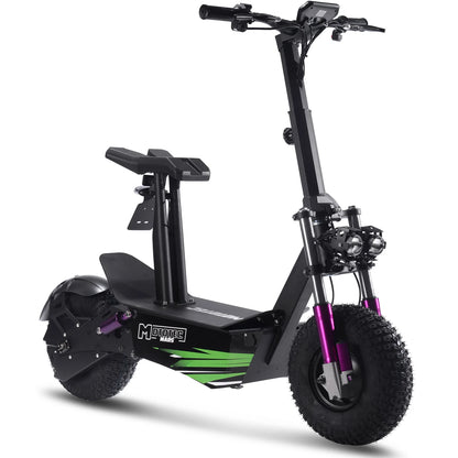 MotoTec Mars 48V 2500W Lithium Electric Scooter — Standard complete product on white background