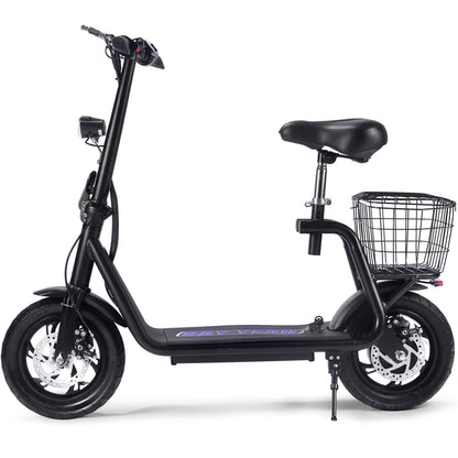 MotoTec Metro 36V 500W Lithium Electric Scooter — Black supplier product view 3