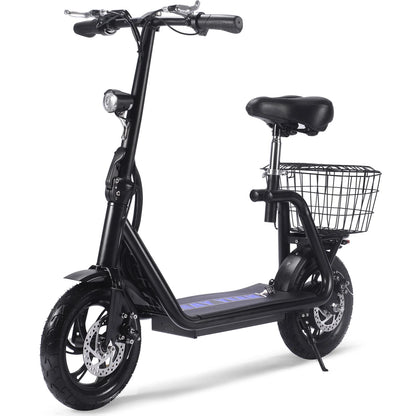 MotoTec Metro 36V 500W Lithium Electric Scooter — Black supplier product view 4